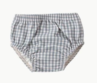 Quincy Mae Ocean Gingham Blue Swim Diaper - New With Tags, 3-6 months
