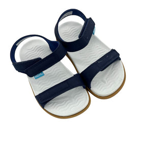 Native regatta blue charley sandal, 9 little kid