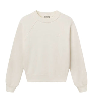 Eterne Shrunken raglan sweatshirt in cream, Women’s medium