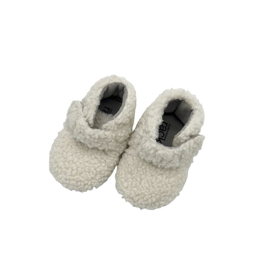 Nordstrom Rack white shearling booties, 6 months