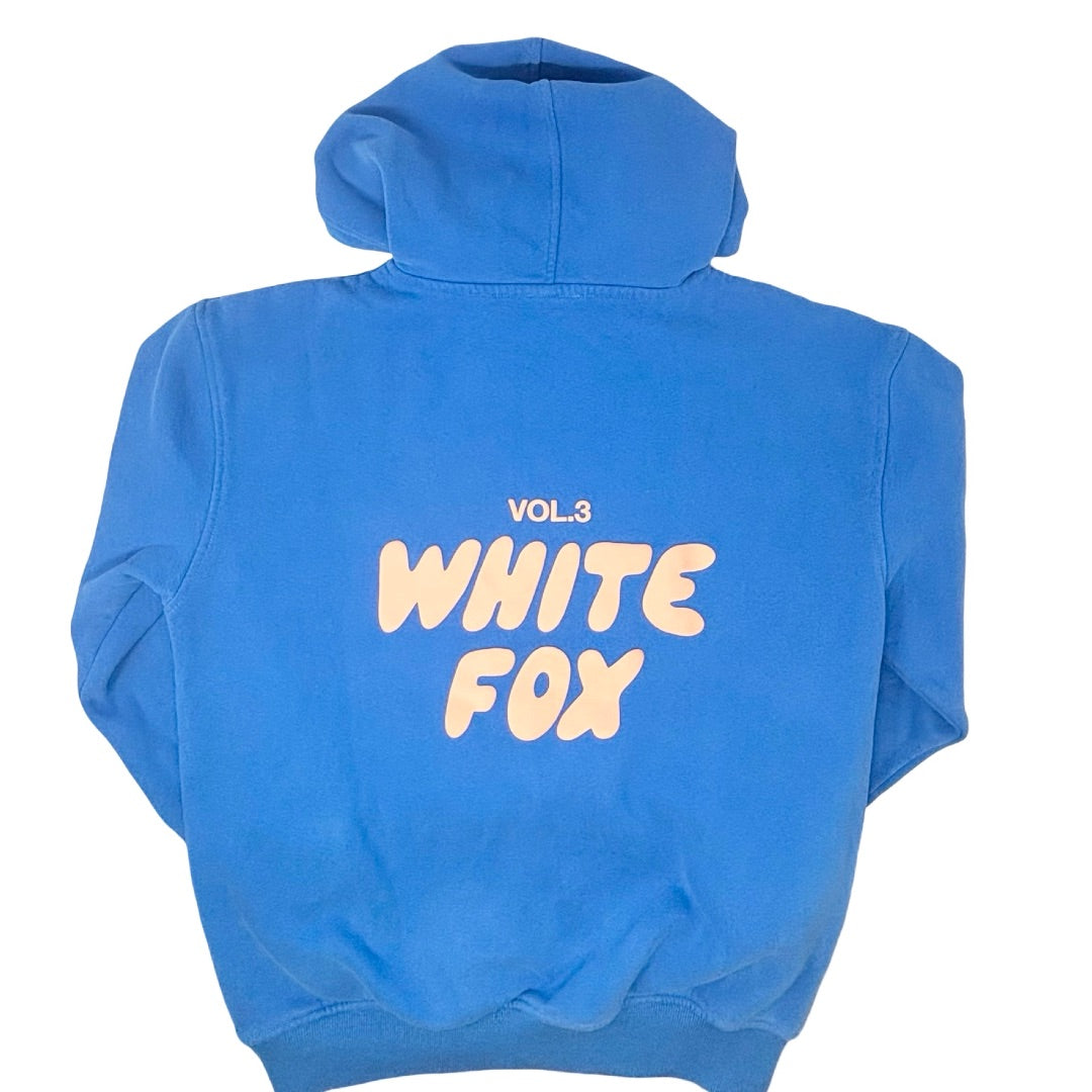 White Fox Azure blue Offstage hoodie, Women’s xsmall/small