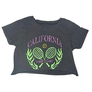 Prince Peter Black cropped California tshirt, Large