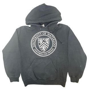 Gildan Black University of Waterloo hoodie, Youth small