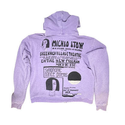 Free City Purple Texas Tokyo zip up hoodie, 2 womens