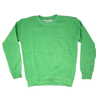 Girls Do Too Kelly green crewneck, 10-12 years