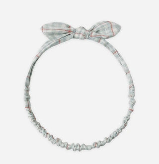 Rylee + Cru Blue Plaid Baby Knotted Headband - New With Tags, O/S
