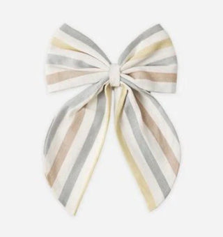 Rylee + Cru Bow with Blue, Brown and Yellow Stripe - New With Tags, O/S