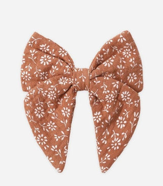 Quincy Mae Poppy Floral Print Bow - New With Tags, O/S