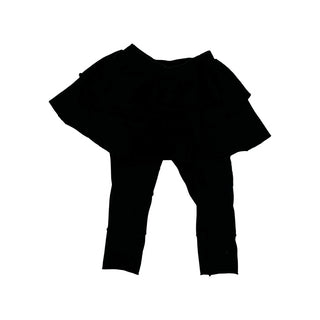 Nununu black skirt w/leggings, 12-18 months