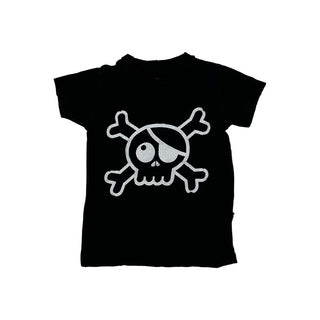 Nununu black skull tshirt, 2-3 years