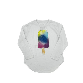 Chaser white rainbow popsicle long sleeve, 6 years