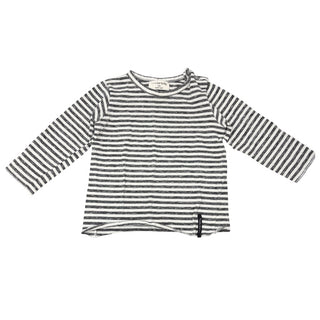 1 + In The Family Grey/white stripped long sleeve, 12 months