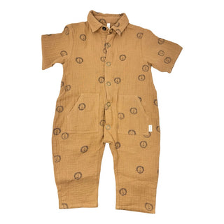 Rylee & Cru Brown lion romper, 6-12 months