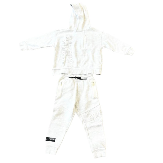 Zara light grey sweat suit, 6 years