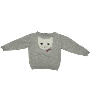 Bonpoint wool cat sweater, 3 years