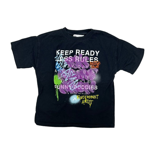 Zara grafitti tshirt, 6-7 years
