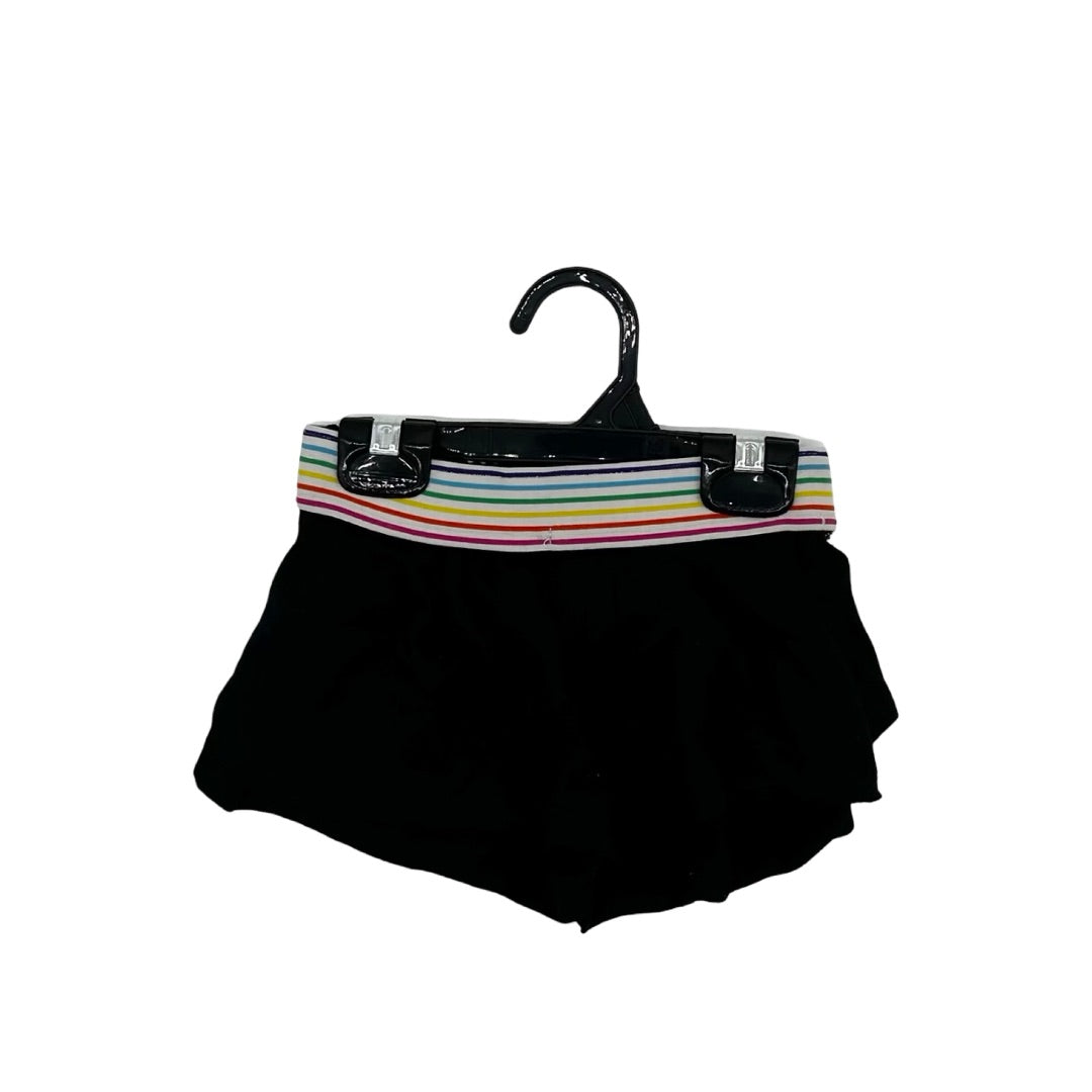 Malibu Sugar Black shorts rainbow band , 5 years