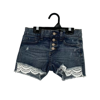 Sincerely jules Denim shorts white embroidery , 7 Year