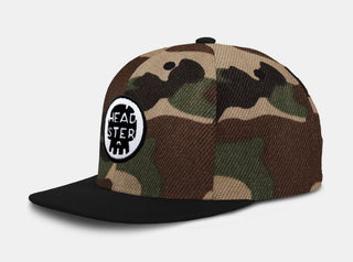 Headster Camo Snapback Hat - New With Tags, 52 cm