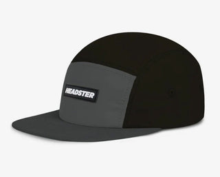 Headster Runner Nylon Five Panel in Charcoal Hat - New With Tags, 48 cm