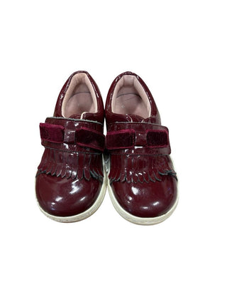 Jacadi Oxblood Red Moccasin Style Loafers, 24 EU