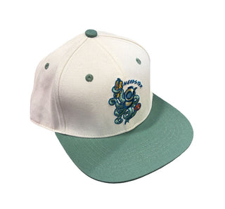 Headster Deep Sea Diver Octopus Embroidery Snapback Hat - New With Tags, 56 cm