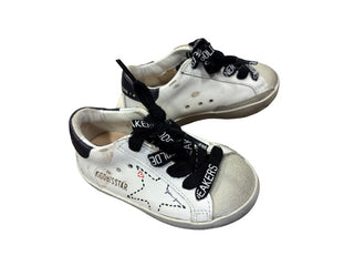 Golden Goose  White Graphic Sneakers, 19 EU