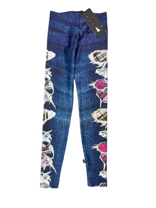 Terez Rip Effect Printed Leggings - New With Tags, small