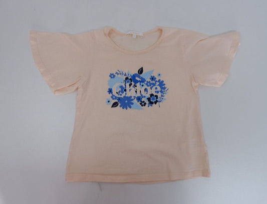 Chloe pink tshirt w/florals, 10 Years