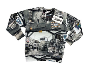 Molo Madsim Printed City Sweatshirt - New With Tags, 6 years
