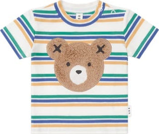 Hux Furry huxbear college stripe tee new with tag, 6-12 months