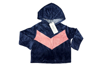 Joah Love Blue and Pink chevron Hooded Sweatshirt - New With Tags, 2 years