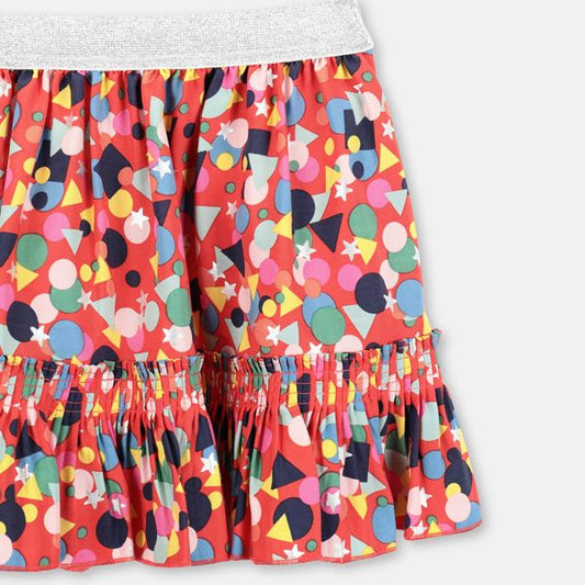 Stella McCartney red patterned skirt, 6 Year