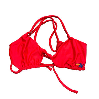Aviator Nation Red triangle bikini top