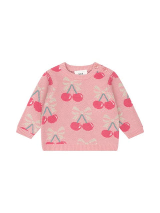 Hux Cherry bow pullover new with tag, 6-12 months