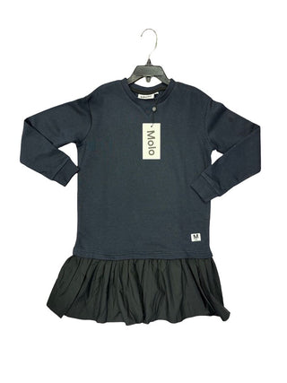 Molo Navy and Black Combination-Fabric Dress - New With Tags, 7-8 years