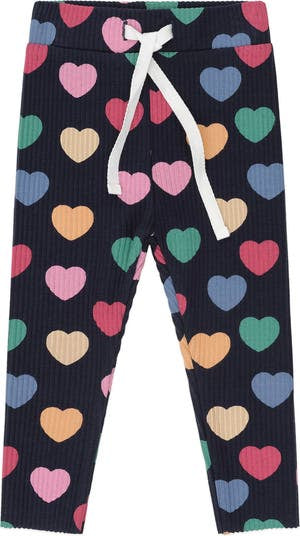 Hux Multi hearts rib legging new with tag, 6-12 months