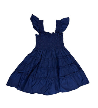 Navy tiered dress, 3 years