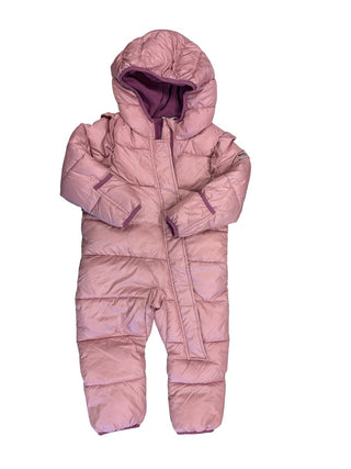 Miles The Label Pink one piece puffer snow suit, 24 months