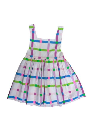 Jacadi Bright multi-coloured checkered dress, 36 months