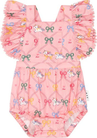 Hux Unicorn bow playsuit new with tags, 3-6 months