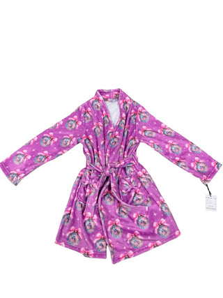 Preppy Goose Sparkle Globe plush robe new with tags, 6 years