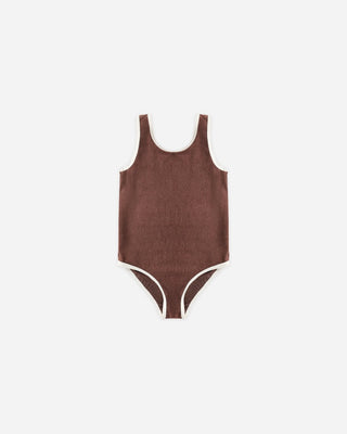 Rylee + Cru Chocolate one piece swimsuit new with tag, 4-5 years
