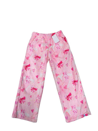 Preppy Goose Bow plush pajama pants new with tags, 6 years