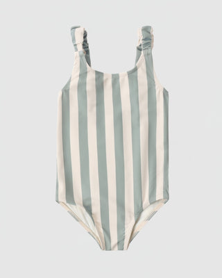 Rylee + Cru Green stripe one piece new with tag, 4-5 years