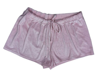 Juicy Couture Pink Velour Shorts with Juicy in Rhinestones, XL womens