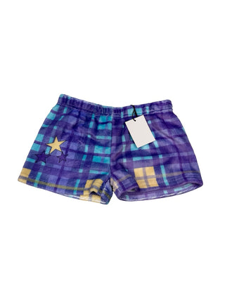 Preppy Goose Plush pajama shorts star plaid new with tags, 6 years