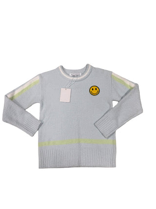 Preppy Goose Smiley face Plush sweater new with tags , 6 years