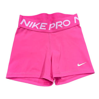 Nike Pro Pink dri-fit bike shorts, Youth xsmall