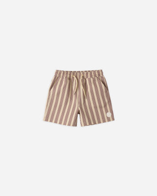 Rylee + Cru Brown stripe board shorts new with tag, 4-5 years